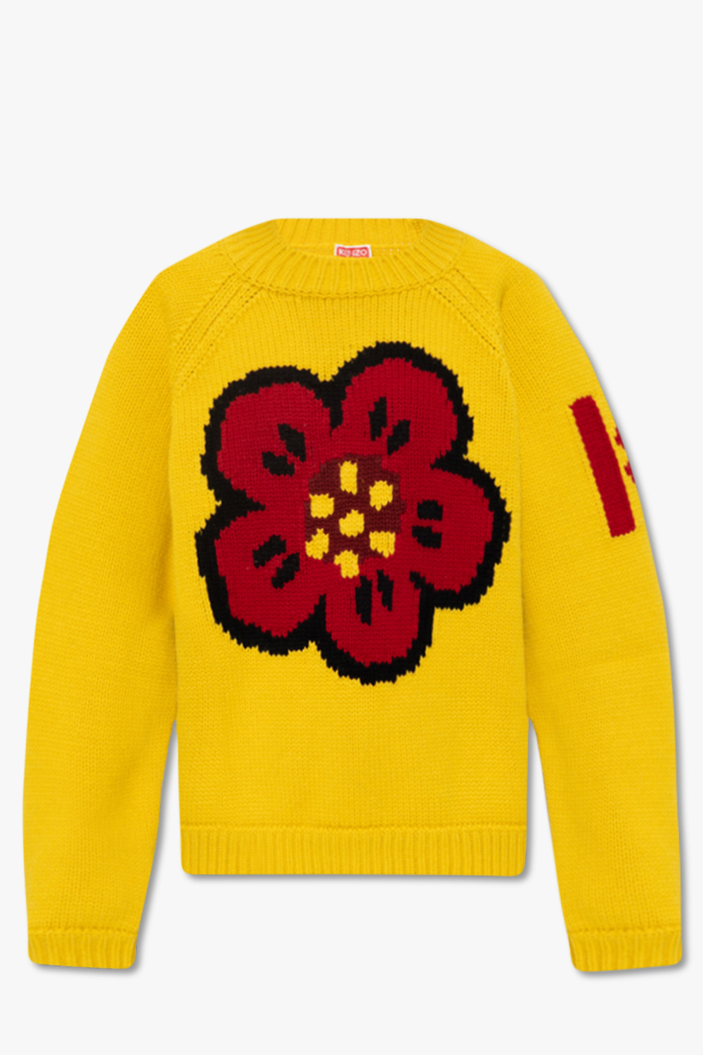 Yellow Sweater with floral motif Kenzo DG varsity bomber jacket Extension fmedShops Spain